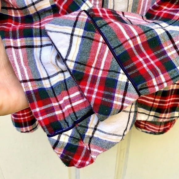 GAP + Pendleton Holiday Plaid Button Down Shirt/Pajama Top Sz S - Picture 5 of 13